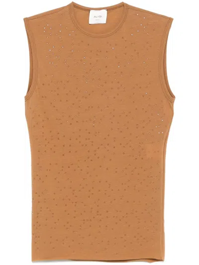 ALYSI CREPE TANK TOP