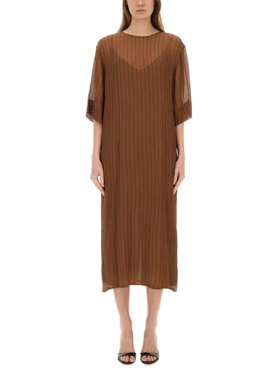 ALYSI SILK MIDI DRESS