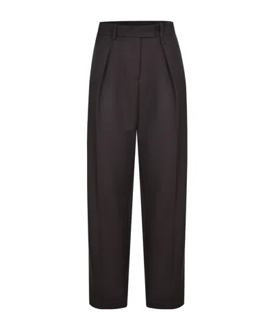 ALYSI ALYSI STRAIGHT LEG PLEATED TROUSERS