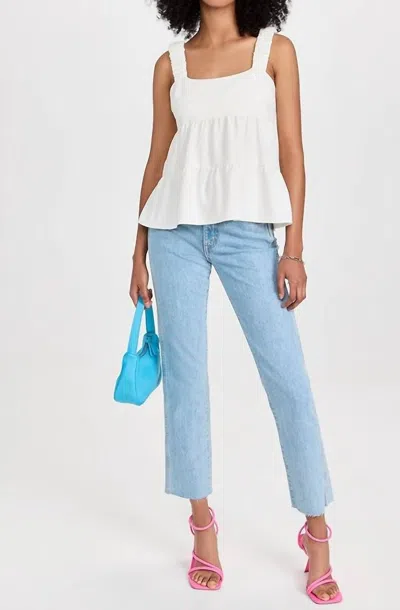 AMANDA UPRICHARD NICOLIA TOP IN IVORY