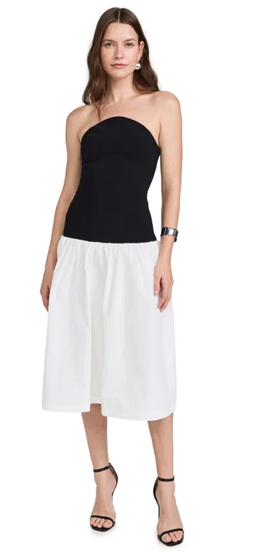 AMANDA UPRICHARD VALENCIA DRESS BLACK/WHITE