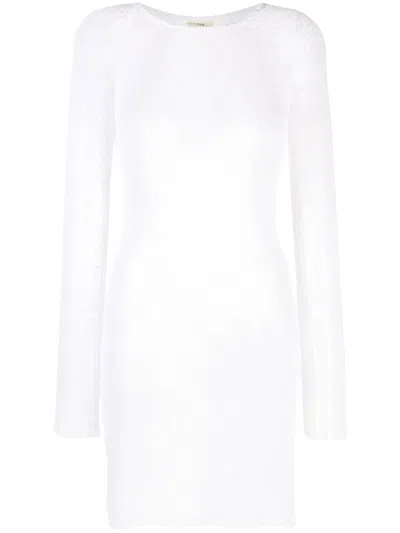 AMBRA MADDALENA ANDY OPEN-KNIT MINI DRESS
