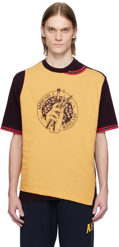 AMBUSH BLACK & YELLOW FRONT LAYERED T-SHIRT