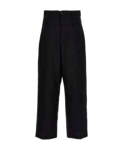 AMBUSH AMBUSH DOUBLE BELTED WIDE-LEG TROUSERS