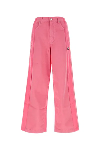 AMBUSH PINK COTTON WIDE-LEG PANT