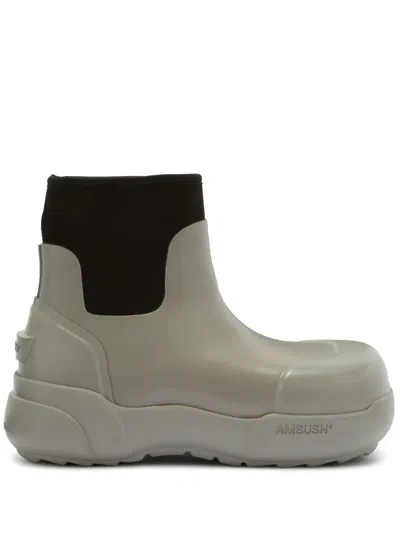 AMBUSH SQUARE-TOE ANKLE BOOTS