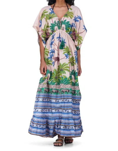 AMERICA & BEYOND SASHA PRINTED MAXI COVER UP IN MULTI