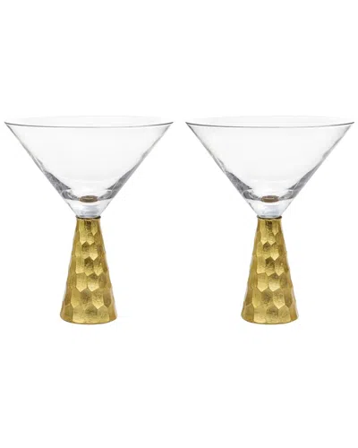 AMERICAN ATELIER AMERICAN ATELIER DAPHNE SET OF 2 MARTINI GLASSES