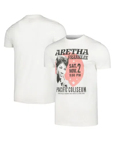 AMERICAN CLASSICS MEN'S NATURAL ARETHA FRANKLIN CIRCLE POSTER T-SHIRT