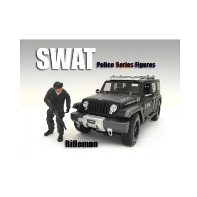 AMERICAN DIORAMA 1 BY 18 SCALE SWAT TEAM RIFLEMAN FIGURE FOR MODELS