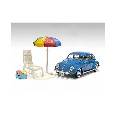 AMERICAN DIORAMA 3.25 IN. 1-18 SCALE BEACH GIRLS ACCESSORIES MODEL
