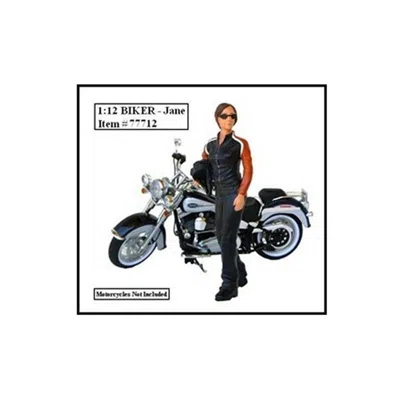 AMERICAN DIORAMA BIKER JANE FIGURE FOR 1-12 MODELS