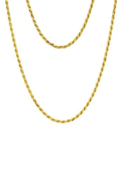 AMERICAN EXCHANGE AMERICAN EXCHANGE ROPE CHAIN NECKLACE & BRACELET SET