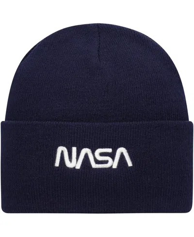 AMERICAN NEEDLE MEN'S AMERICAN NEEDLE NAVY NASA CUFFED KNIT HAT