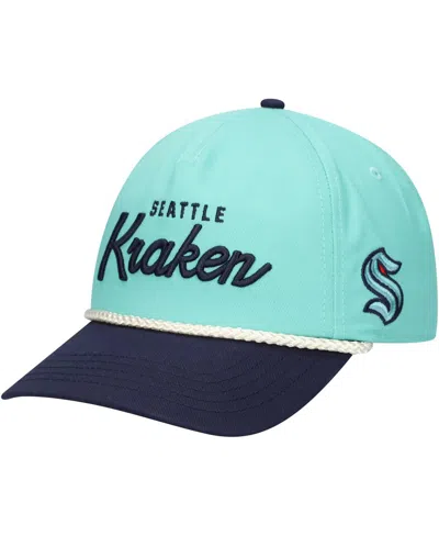 AMERICAN NEEDLE MEN'S LIGHT BLUE SEATTLE KRAKEN ROSCOE WASHED TWILL ADJUSTABLE HAT