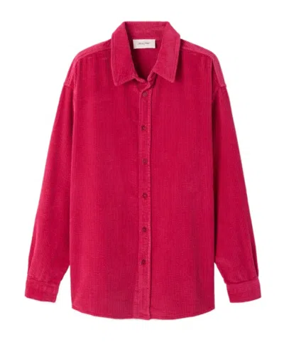 AMERICAN VINTAGE PADOW CORDUROY BUTTON-FASTENING SHIRT