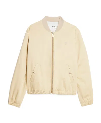 AMI ALEXANDRE MATTIUSSI AMI PARIS AMI DE COEUR ZIPPED BOMBER JACKET
