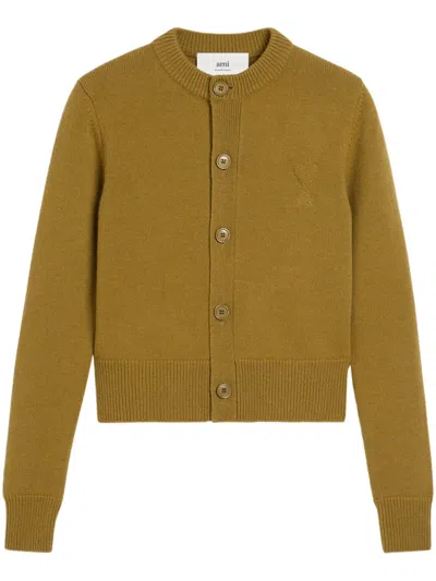 AMI ALEXANDRE MATTIUSSI AMI DE COEUR-EMBOSSED CARDIGAN