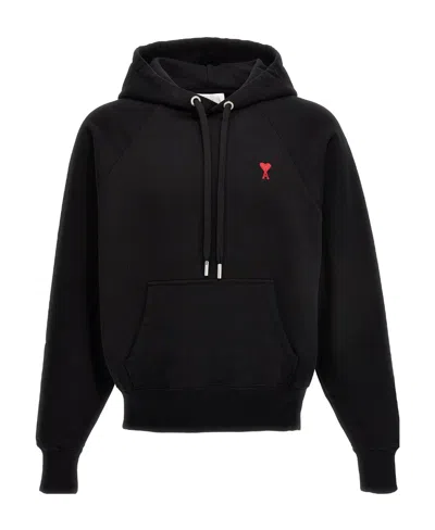 AMI ALEXANDRE MATTIUSSI AMI PARIS AMI DE COEUR DRAWSTRING HOODIE