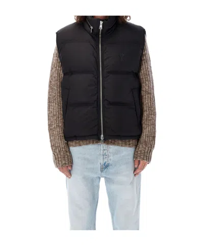 AMI ALEXANDRE MATTIUSSI AMI PARIS MONOGRAM PATCH PUFFER GILET