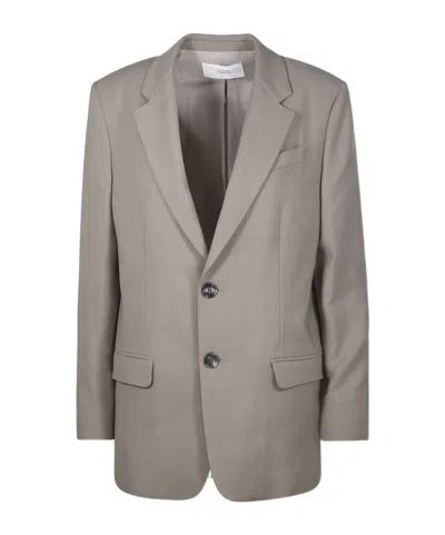 AMI ALEXANDRE MATTIUSSI AMI PARIS SINGLE-BREASTED LONG-SLEEVED BLAZER