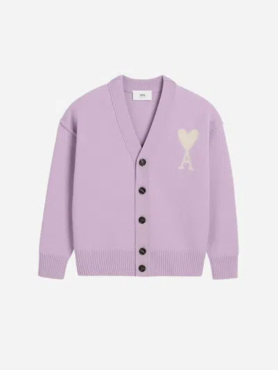 AMI ALEXANDRE MATTIUSSI AMI PARIS WOOL KNITTED CARDIGAN