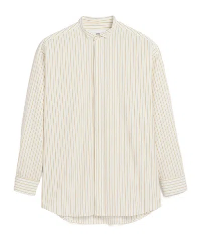 AMI ALEXANDRE MATTIUSSI AMI WINGTIP COLLAR OVERSIZED SHIRT