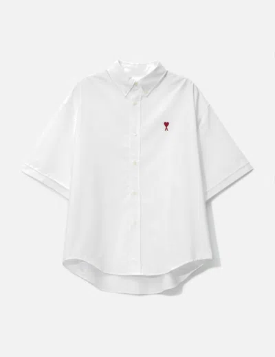 AMI ALEXANDRE MATTIUSSI COTTON BOXY FIT SHORT SLEEVES SHIRT