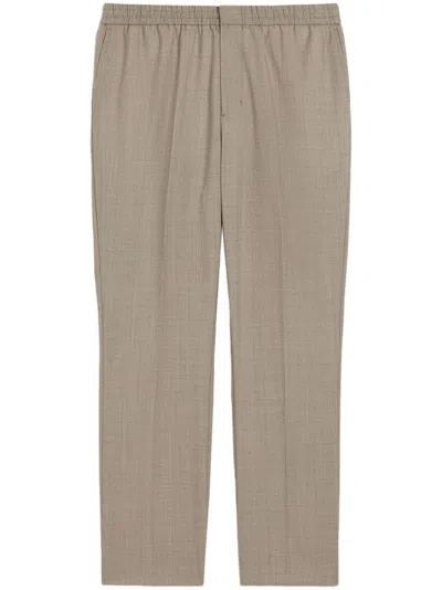 AMI ALEXANDRE MATTIUSSI ELASTICATED-WAIST TROUSERS