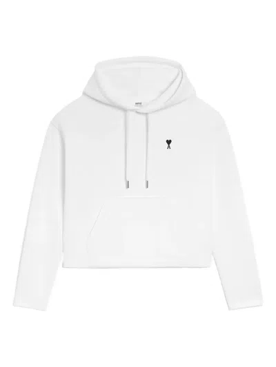 AMI ALEXANDRE MATTIUSSI AMI DE COEUR HEART-LOGO COTTON HOODIE