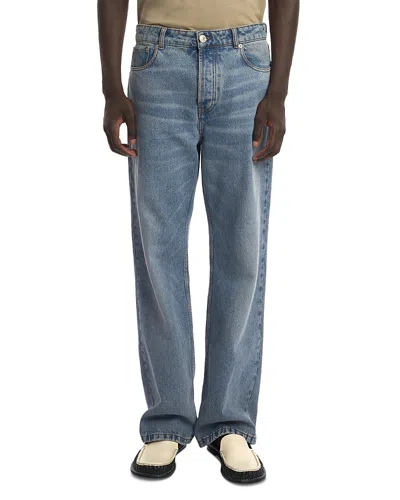 AMI ALEXANDRE MATTIUSSI LARGE FIT JEANS IN BLUE DENIM