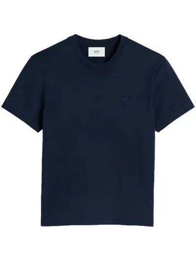 AMI ALEXANDRE MATTIUSSI LOGO-EMBROIDERED T-SHIRT