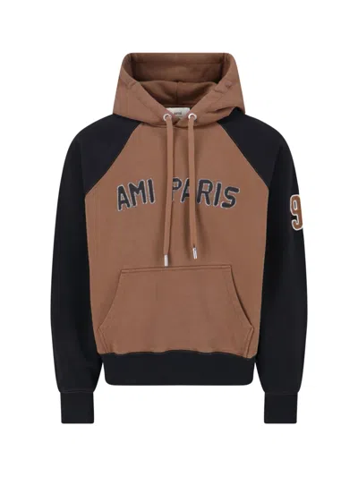 AMI ALEXANDRE MATTIUSSI LOGO HOODIE