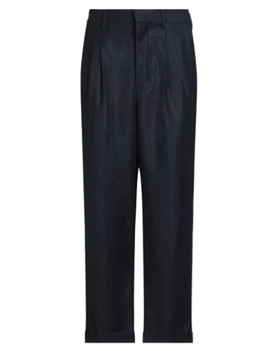 AMI ALEXANDRE MATTIUSSI AMI ALEXANDRE MATTIUSSI MAN PANTS MIDNIGHT BLUE SIZE 24 VIRGIN WOOL