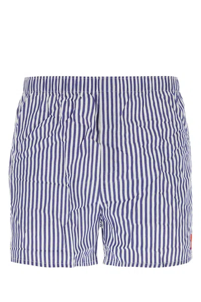 AMI ALEXANDRE MATTIUSSI PRINTED COTTON BOXER