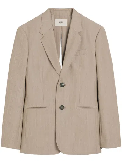 AMI ALEXANDRE MATTIUSSI REAR-SLIT BLAZER
