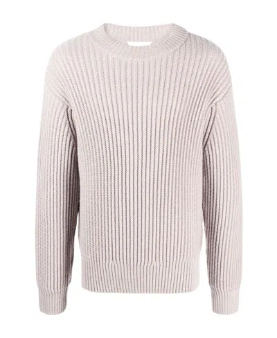 AMI ALEXANDRE MATTIUSSI RIBBED-KNIT CREW-NECK JUMPER