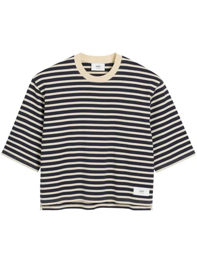 AMI ALEXANDRE MATTIUSSI STRIPED T-SHIRT