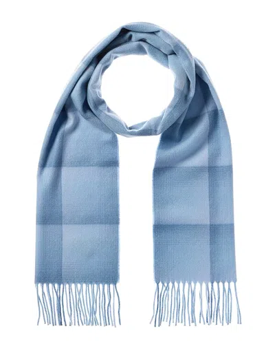 AMICALE CASHMERE OMBRE GRID CASHMERE SCARF