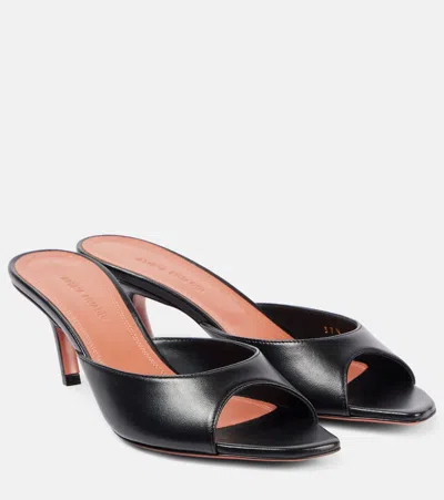 AMINA MUADDI ALEXA 60 LEATHER MULES