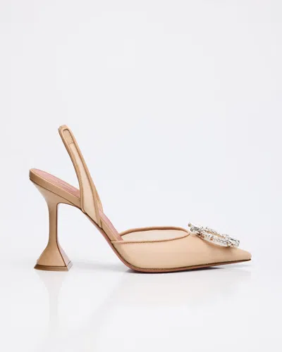 AMINA MUADDI BEGUM NYLON CRYSTAL ORNAMENT PUMPS