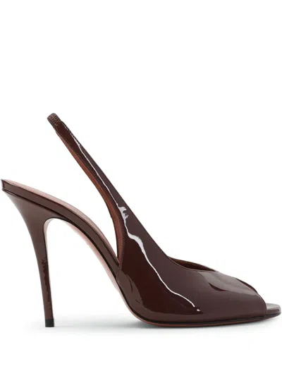 AMINA MUADDI LEATHER SANDALS