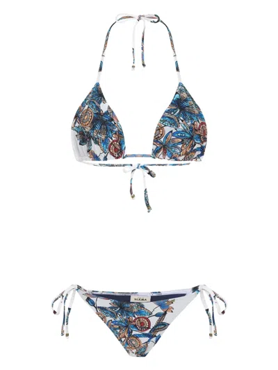 AMIR SLAMA FLORAL-PRINT BIKINI