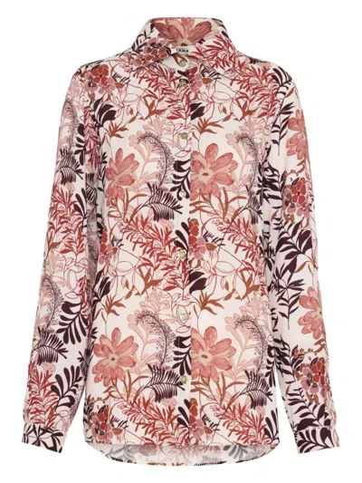 AMIR SLAMA FLORAL-PRINT SHIRT
