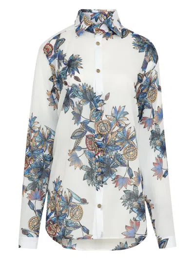 AMIR SLAMA FLORAL-PRINT SHIRT