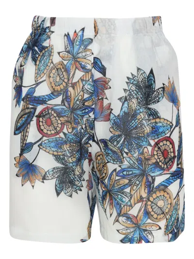 AMIR SLAMA FLORAL-PRINT SHORTS