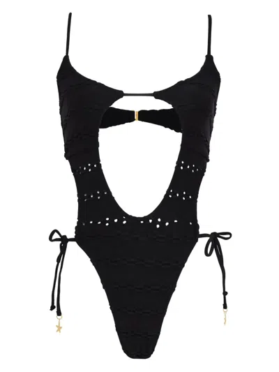 AMIR SLAMA OPENWORK SWIMSUIT