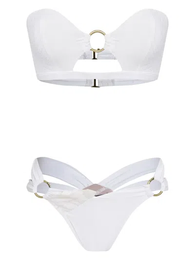 AMIR SLAMA RING-DETAIL BIKINI SET