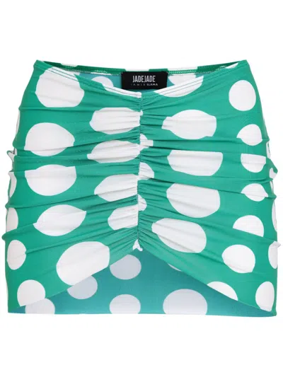 AMIR SLAMA X JADE PICON POLKA-DOT MINI SKIRT