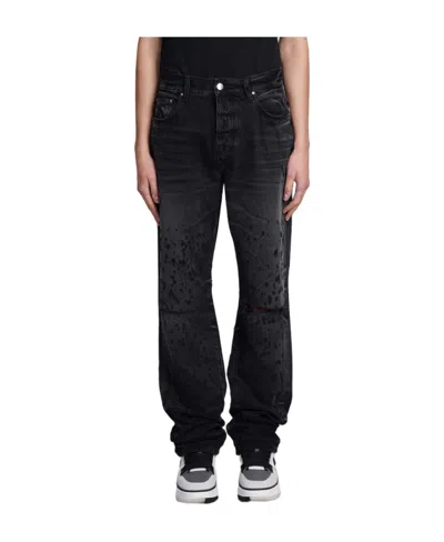 AMIRI BELT RING DENIM TROUSERS